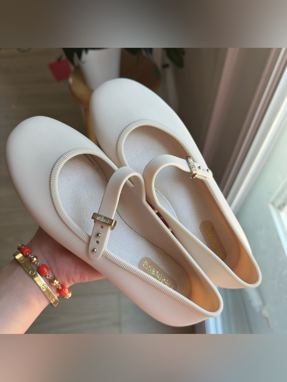 Mini Melissa Kids Soft Ballerina Beige Size 4